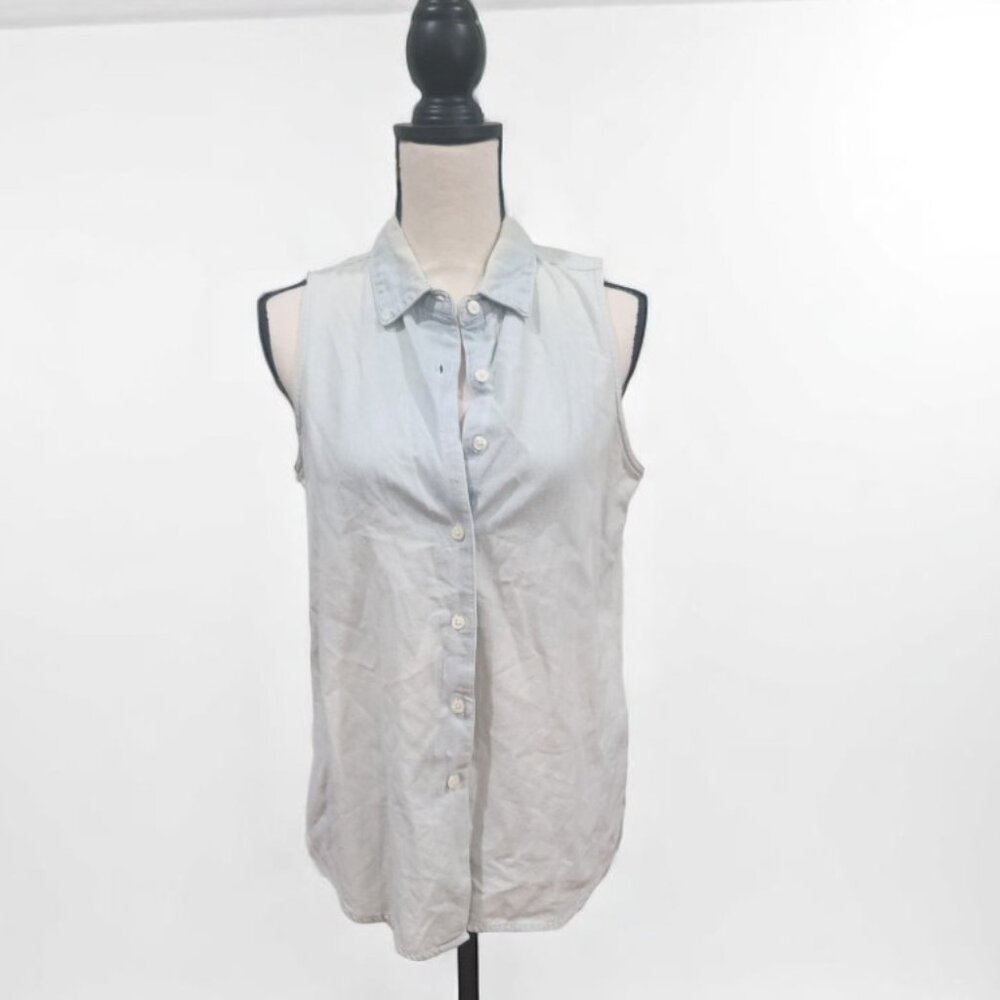 Vintage Express Denim Sleeveless Shirt – Size M